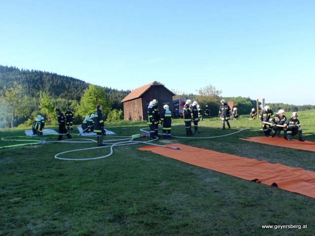 Strahlrohrtraining für Atemschutgeräteträger