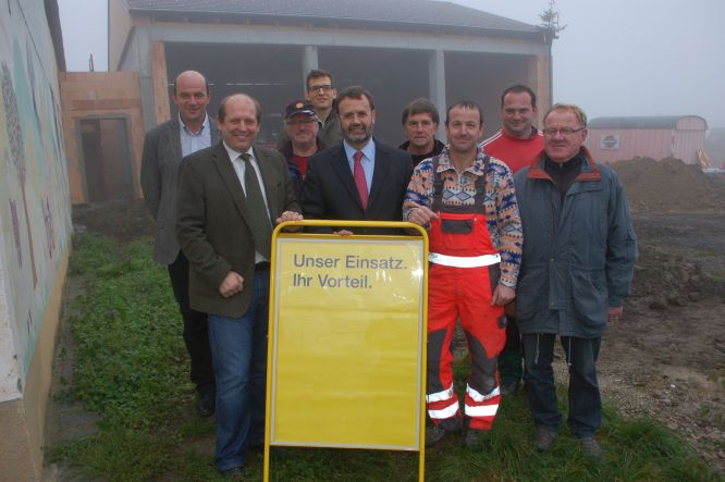 Fortschritte beim Bau des neuen FF-Hauses und Veranstaltungszentrums in Geyersberg