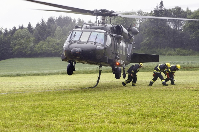 Flugdienstübung in Schenkenbrunn