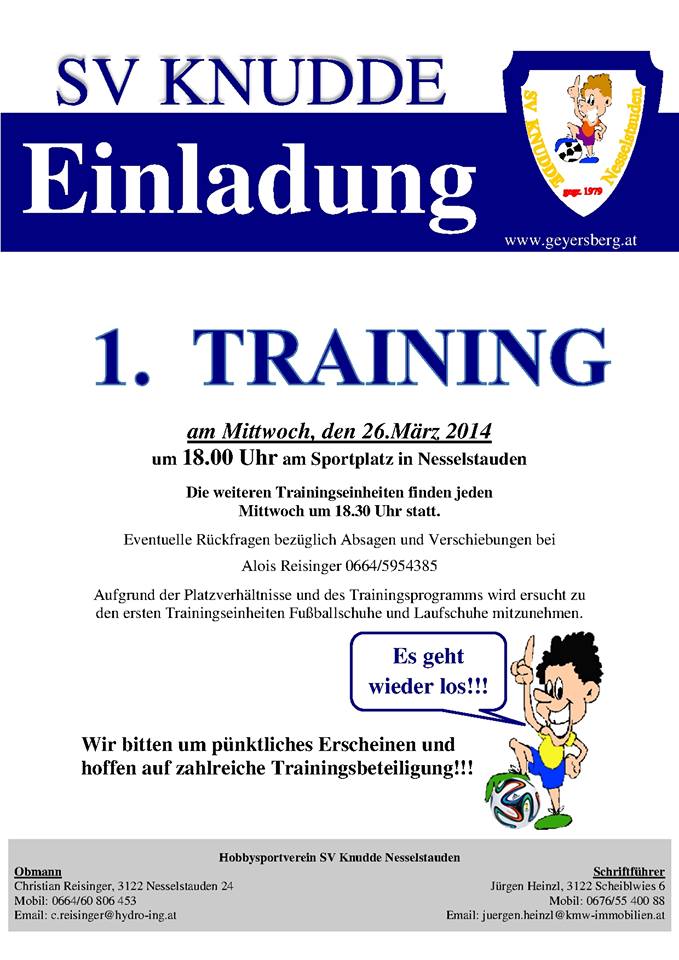 SV Knudde News 1 / 2014