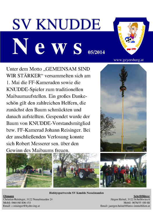 SV Knudde News 5 / 2014