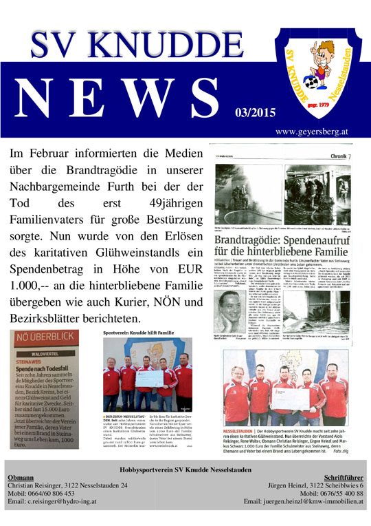 SV Knudde News 03/2015