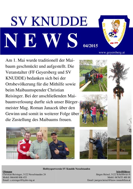 SV Knudde News 04/2015
